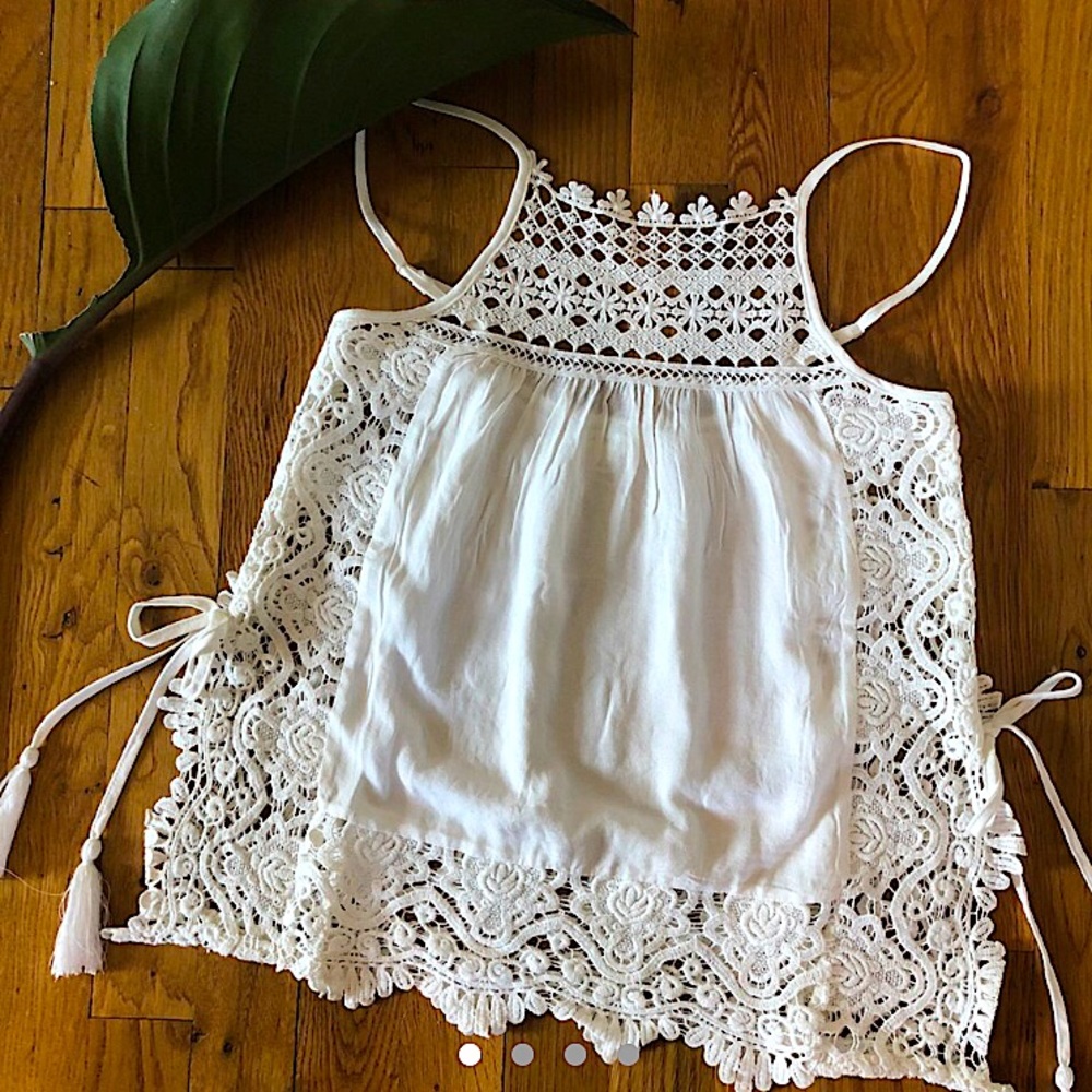 White Lace Boho Top